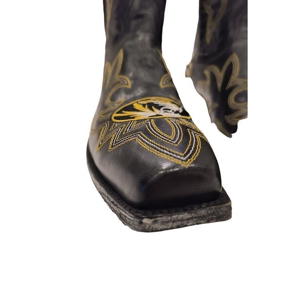 NCAA Missouri Tigers Men's Board Room Style Boots NWT Embroidered Men's Sz 10.5D - Picture 8 of 12